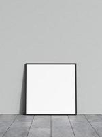 Blank poster frame mockup. Empty picture frame mockup. Blank photo frame. Frame mockup for photo, print, painting, artwork presentation. Frame mockup. Clean, modern, minimal frame. 3d rendering