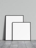 Blank poster frame mockup. Empty picture frame mockup. Blank photo frame. Frame mockup for photo, print, painting, artwork presentation. Frame mockup. Clean, modern, minimal frame. 3d rendering