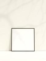 Blank poster frame mockup. Empty picture frame mockup. Blank photo frame. Frame mockup for photo, print, painting, artwork presentation. Frame mockup. Clean, modern, minimal frame. 3d rendering