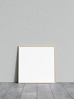 Blank poster frame mockup. Empty picture frame mockup. Blank photo frame. Frame mockup for photo, print, painting, artwork presentation. Frame mockup. Clean, modern, minimal frame. 3d rendering