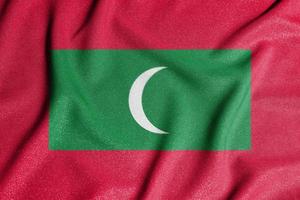 National flag of the maldives. The main symbol of an independent country. Flag of maldives.