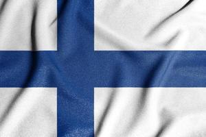 bandera nacional de finlandia. el principal símbolo de un país independiente. bandera de finlandia. un atributo del gran tamaño de un estado democrático. foto