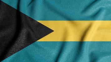 bandera nacional de las bahamas. el principal símbolo de un país independiente. bandera de bahamas. foto