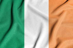 National flag of the Ireland. The main symbol of an independent country. photo