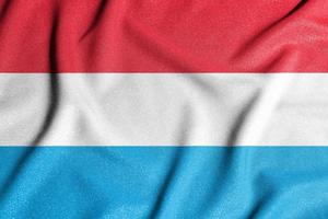 National flag of the Luxembourg. The main symbol of an independent country. Flag of Luxembourg. photo