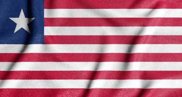 National flag of the Liberia. The main symbol of an independent country. Flag of Liberia. photo