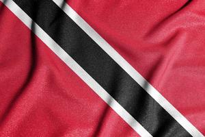 National flag of the Trinidad and Tobago. The main symbol of an independent country. Flag of Trinidad and Tobago. An attribute of the large size of a democratic state. photo