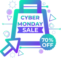 cyber monday sale design element png