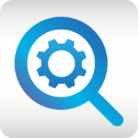 setting search gradient icon png