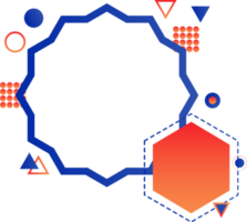 geometrisk design prydnad png