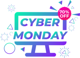 cyber monday sale design element png