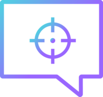 target chat modern gradient icon png