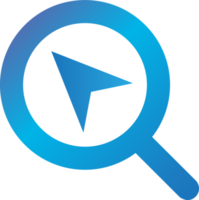 navigation search gradient icon png