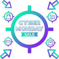 cyber monday sale design element png