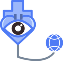 wereldbol oog virus icoon png