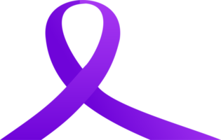 world cancer day purple ribbon png