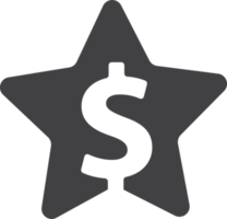 ícone de estrela de dinheiro png