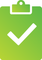 checkmark gradient task icon png