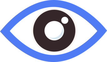 Auge flaches Symbol png