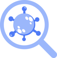 ícone de pesquisa de vírus png