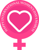 insigne de la journée internationale de la femme png