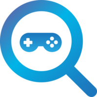 icône de gradient de recherche de jeu png