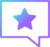 star chat modern gradient icon png