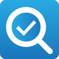 checkmark search gradient icon png