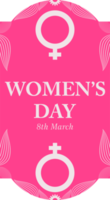 international womens day badge png