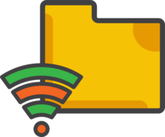 ícone da pasta wi-fi png