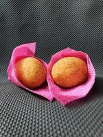 Indonesian Traditional Fritters  Combro, made from deep fried cassava and filled with spice inside photo