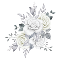 Bouquet Floral Roses Watercolor png