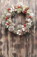 Decorative festive Christmas wreath photo