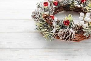 Decorative festive Christmas wreath photo