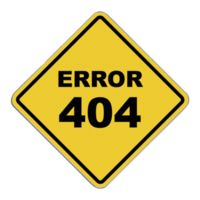 Crossing Sign - Error 404 png