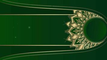 green and gold, luxury mandala background video