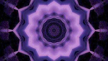 beau kaléidoscope floral lumineux motif abstrait mouvement abstrait video