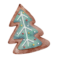 kerstkoekje aquarel png