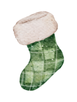 chaussette de noel aquarelle png