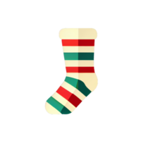 Flat Christmas sock cartoon wallpaper. Modern flat design in winter. Minimalist winter wallpapers png