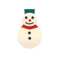 Flat Christmas Snowman cartoon wallpaper. Modern flat design in winter. Minimalist winter wallpapers png