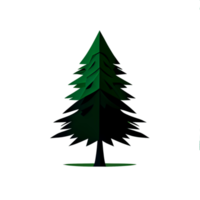 Flat Christmas tree cartoon wallpaper. Modern flat design in winter. Minimalist winter wallpapers png