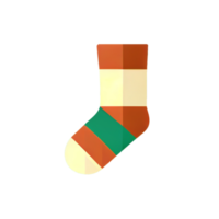 Flat Christmas sock cartoon wallpaper. Modern flat design in winter. Minimalist winter wallpapers png