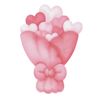 Watercolor Valentine Decorations png