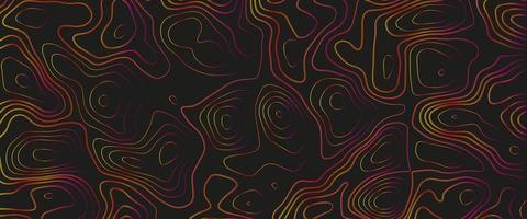 Topographic map. Abstract background with lines and circles. Red mountain contour lines. Topographic terrain. Red, yellow background with space grid Topographic background. photo