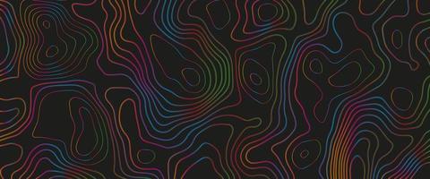 Abstract topographic background. Topographic map and place for texture. Landscape geodesy topography map background. Line texture pattern. Wavy banner and color geometric form. photo