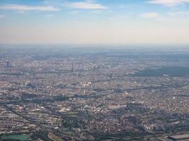 Aerial view of Paris photo