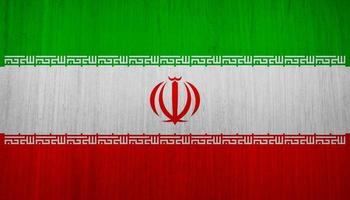 textura de la bandera iraní como fondo foto