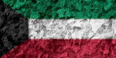 textura de la bandera de kuwait como fondo foto