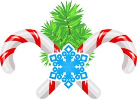 Christmas lollipop candy cane icon in cartoon style png